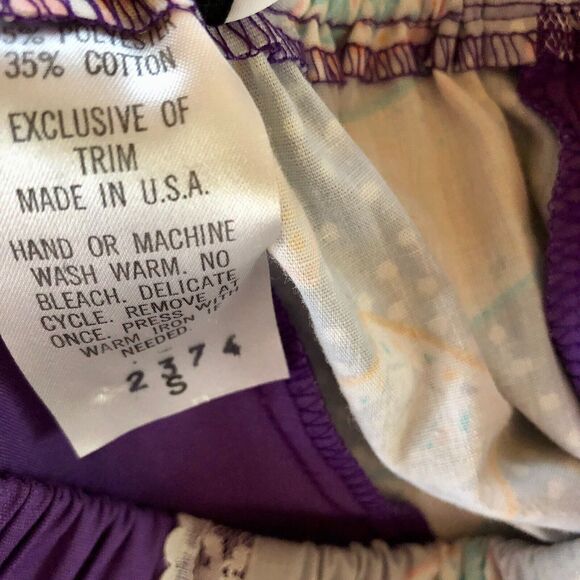 Vintage Pitchfork Square Dance Outfit Purple Ruffle Full Circle Rockabilly - Picture 5 of 10